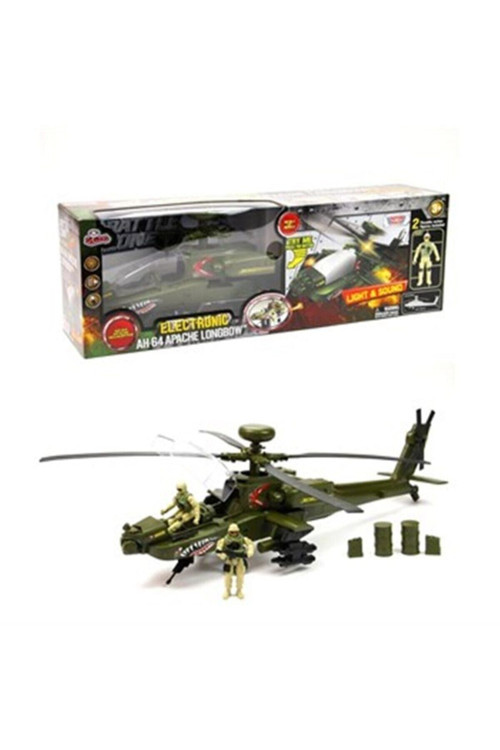Işıklı Ve Sesli Apache Helikopter