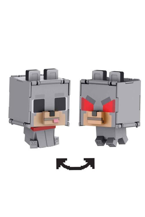 Minecraft Flipping' Figs 2İn1 Dönüşen Figür Htl43 - Tamed Wolf Ve Hostile Wolf Jcn22