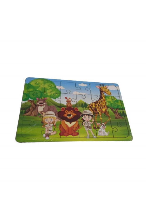 Bu-Bu Ahşap Puzzle Safari 195X295 Cm