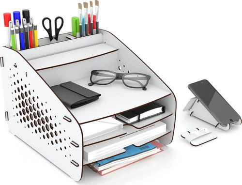 Fxm Hexa - 6 Renk - A4 Evrak Rafı Masaüstü Organizer Düzenleyici