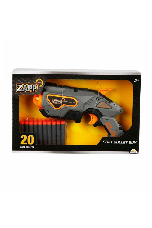 20 Mermili Sünger Dart Atan Silah 28 Cm Gri