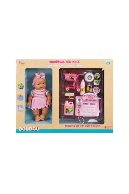 Boubou Alışveriş Setli Bebek