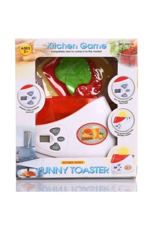 Oyuncak Ekmek Kızartma Makinesi Pilli Ekmek Kızartma Makinesi