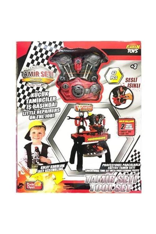 Oyuncak Masalı Tamir Seti Motorlu Sesli Işıklı 43 Parça Kolay Kurulum