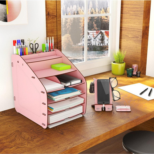 Design Otto Fx Large Modest 6 Renk A4 Evrak Rafı Masaüstü Organizer