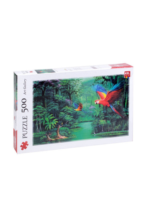 Kzl Puzzle 500 Parça Orman Ve Papağan Kzl-164-6