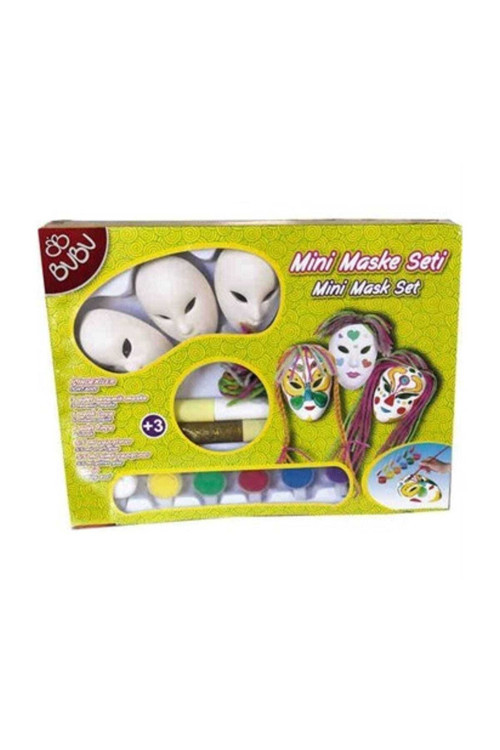 Mini Maske Boyama Ve Süsleme Seti