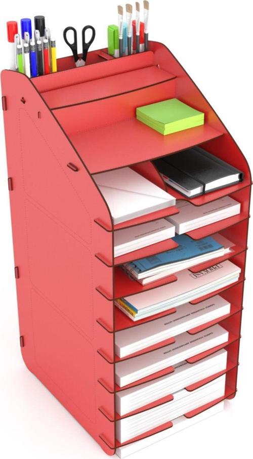 Design Otto Tower Masaüstü Organizer 10 Kat A4 Evrak Rafı