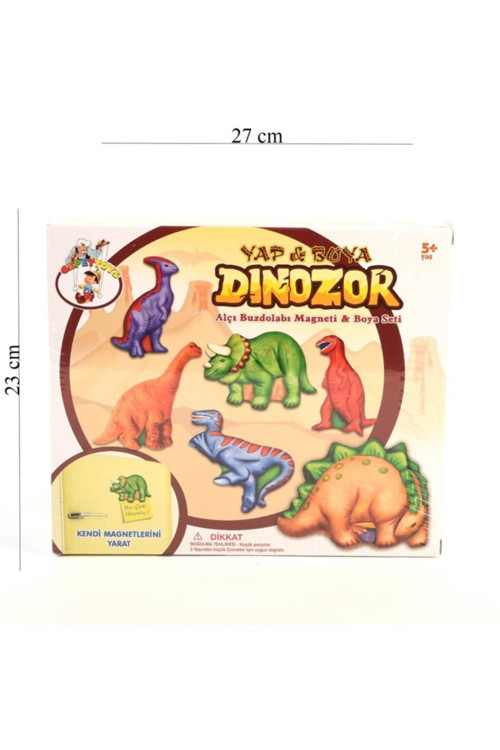 Boyanabilir Buzdolabı Magneti Boya Seti Dinazor