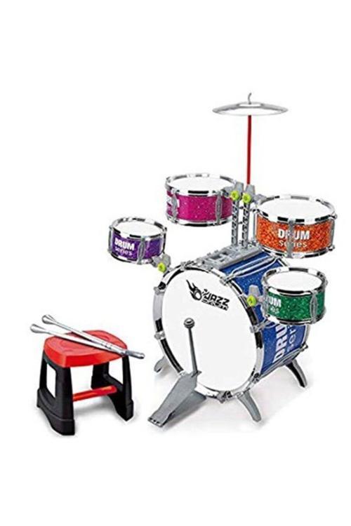 Oyuncak Büyük Boy Davul Ve Bateri Seti