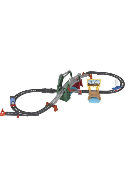 Thomas&Friends Thomas Ve Skiff Açılır Köprü Macerası Seti, Motorlu Trenli Ve Oyuncak Tekneli Gwx09