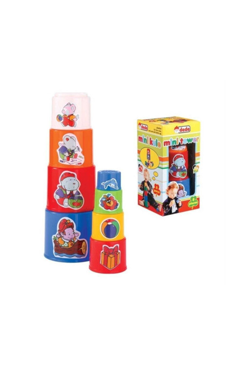 Mini Kule 8 Parça Eğitici Oyuncak /