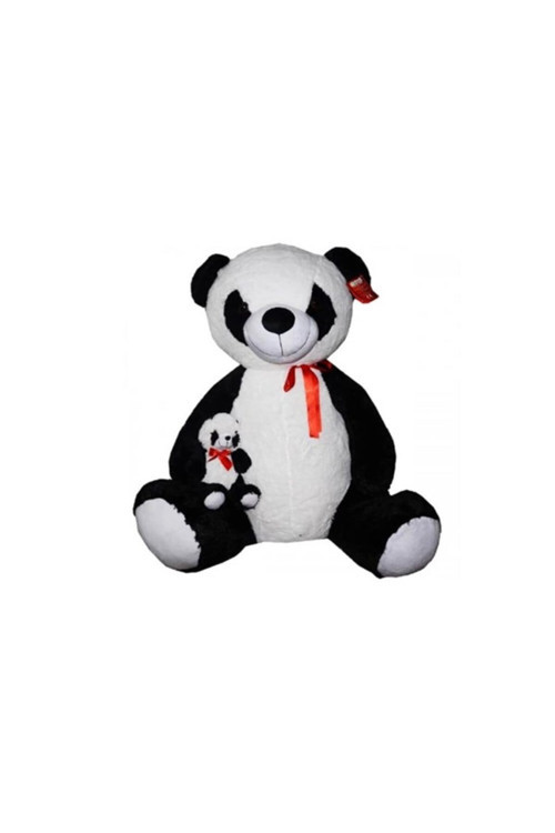Peluş Oyuncak Yavrulu Panda 100 Cm Pl78612