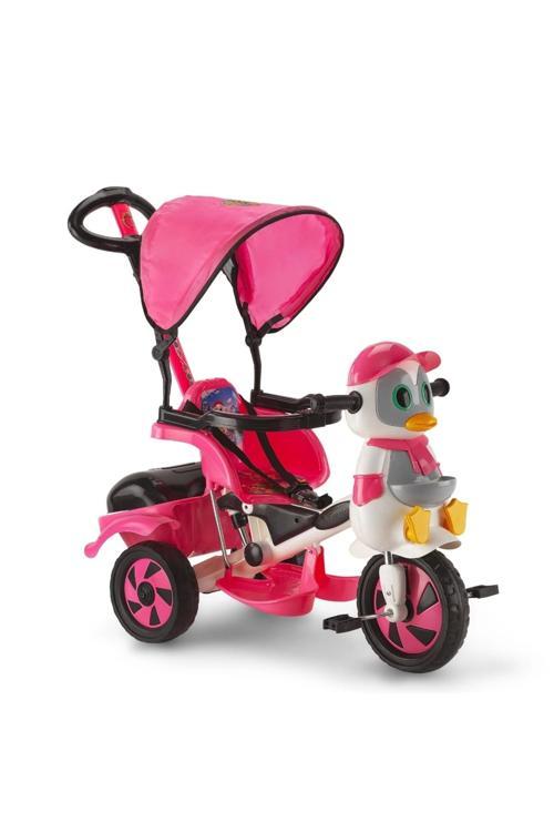 Dilaver Baby Poufi Penguen Ebeveyn Kontrollü Çocuk Bisikleti Pembe