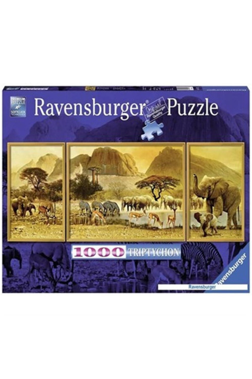 Puzzle Afrika Gezisi 3'Lü Puzzle 1000 Parça