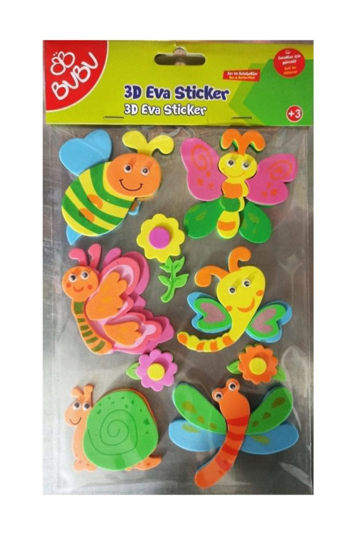 Eva Sticker 3D Büyük Hayvanlar
