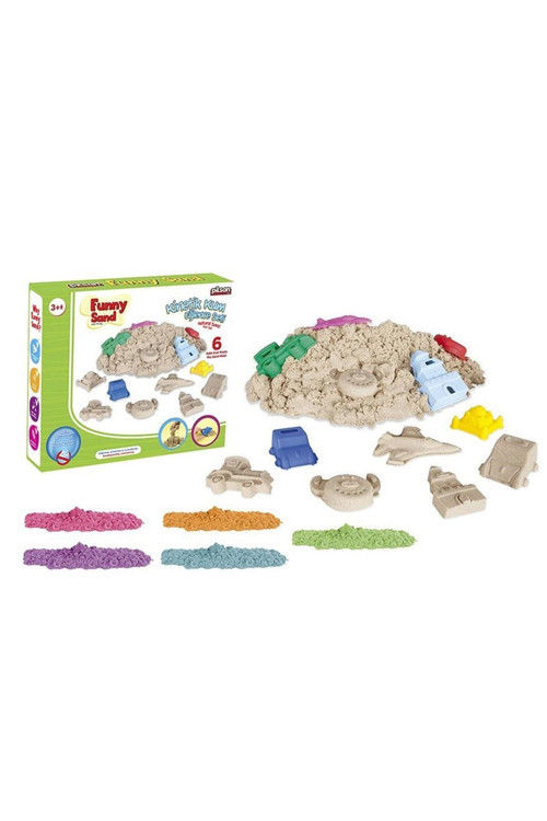 Funny Sand Oyun Kumu 6 Kalıp (500Gr) Havuzlu