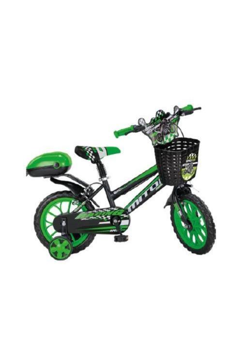Badkıt 15" Green Çocuk Bisikleti 4 Tekerlekli