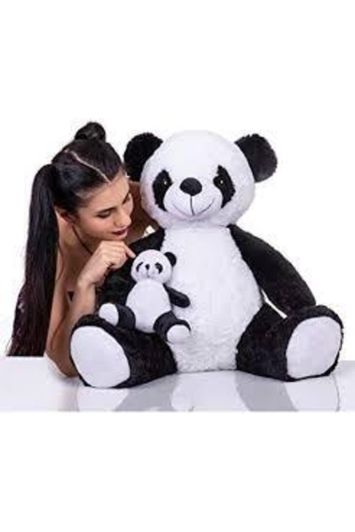 Peluş Ayı Yavrulu 65 Cm