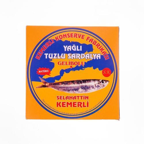 Selahatti̇n Kemerli̇ Yağlı Tuzlu Teneke Sardalya 275 Gr