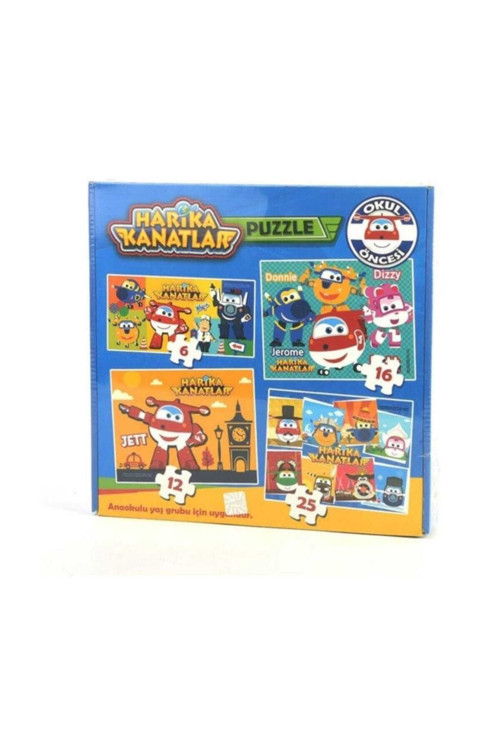 Harika Kanatlar 4 Farklı Puzzle Okul Öncesi /