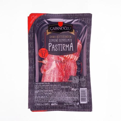 Dana Bi̇fteği̇nden Çemeni̇ Siyrilmiş Pastirma 80 Gr