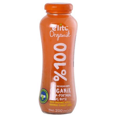 Elite Organi̇k Elma/ Portakal/ Havuç 200 Ml