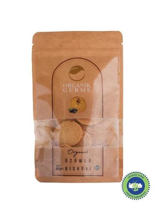 Organi̇k Gurme Organi̇k Üzümlü Bisküvi̇ 80 Gr