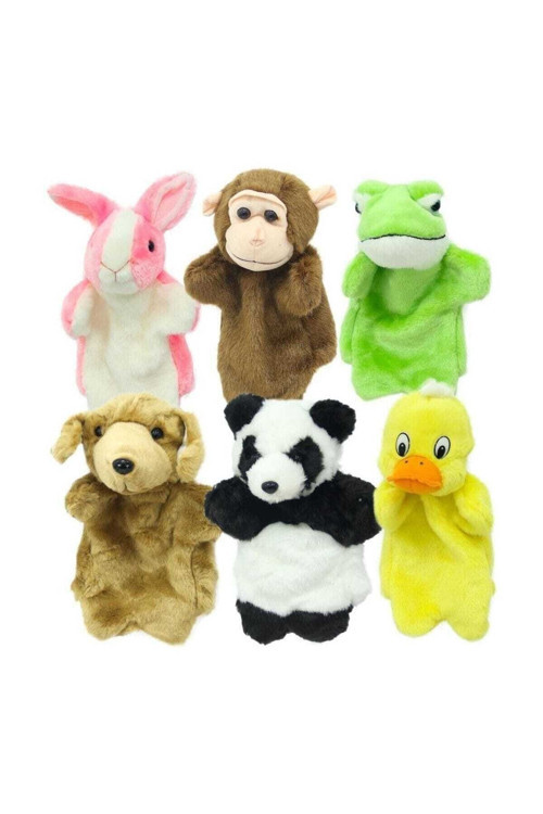Peluş Hayvan Figürlü El Kuklası