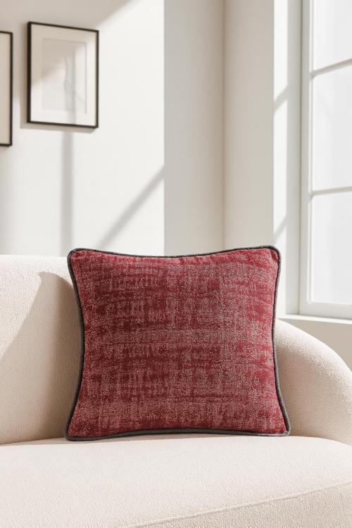 Jakar Kırlent Kılıfı Bordo Kahve 45x45