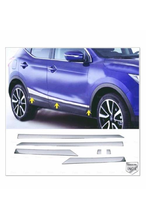 Nissan Qashqai Uyumlu Krom Yan Kapı Çıtası 6 Prç. 2013-2021 Arası P. Çelik