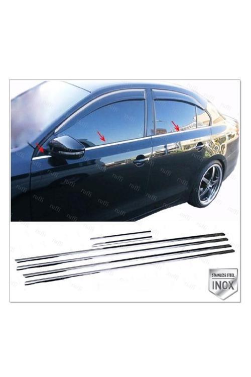 Vw Jetta Krom Cam Çıtası 6 Prç. 2011-2018 Arası P. Çelik