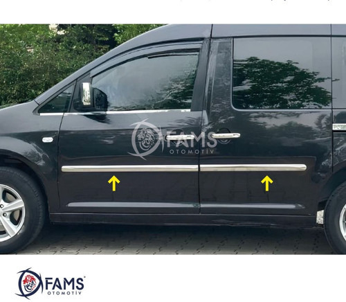 Vw Caddy Krom Yan Kapı Çıtası 4 Kapı 2007-2015 P. Çelik (maxı)