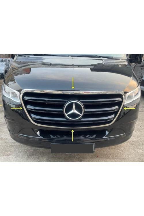 Mercedes Sprinter W907 Krom Ön Panjur 5 Prç. 2018 Ve Üzeri Paslanmaz Çelik