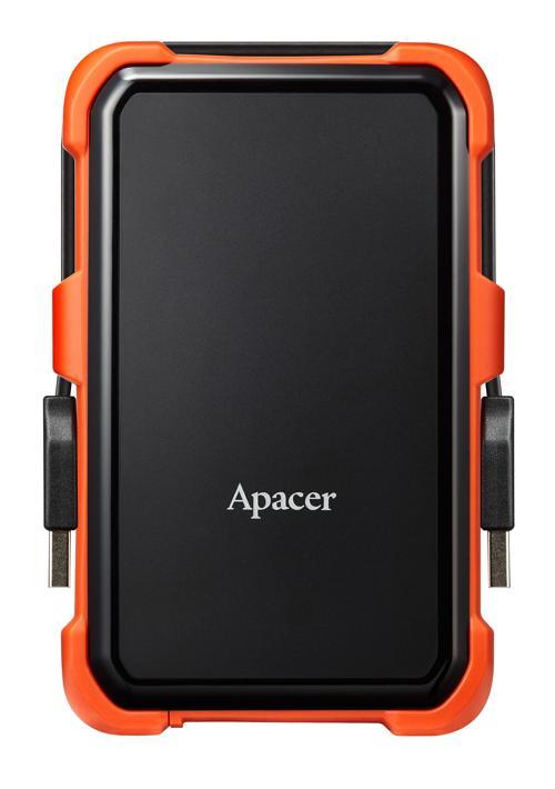 AC630 Siyah-Turuncu 2 TB Askeri Sınıf Darbeye Dayanıklı 2.5" USB 3.1 Taşınabilir Harddisk (AP2TBAC630T-1)