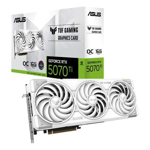 TUF Gaming GeForce RTX 5070 Ti 16GB OC White Edition TUF-RTX5070TI-O16G-WHITE GDDR7 256 Bit Gaming (Oyuncu) Ekran K