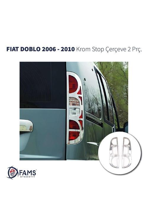Fiat Doblo Krom Stop Çerçeve 2 Parça 2006-2010 Paslanmaz Çelik