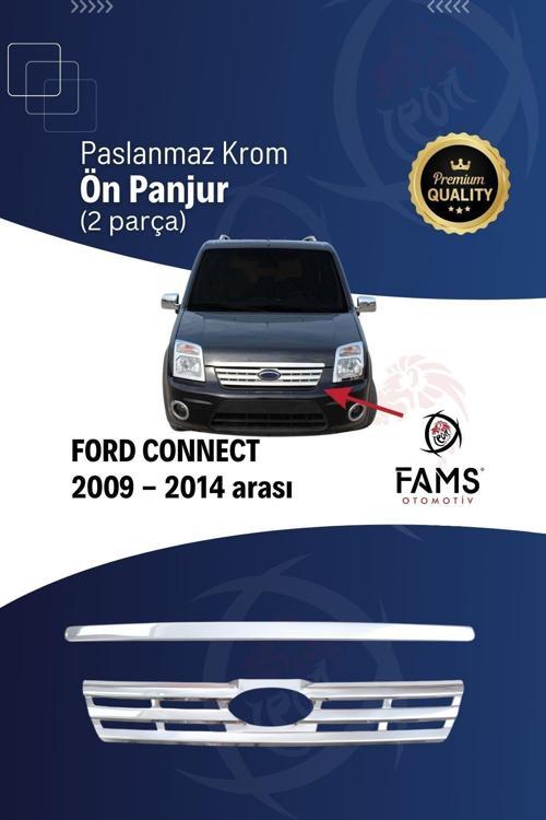 Ford Connect Krom Ön Panjur+Kaput Çıtası 2 Prç. 2009-2014 P. Çelik