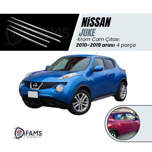 Nissan Juke Krom Cam Çıtası 4 Prç. 2010-2019 Arası P. Çelik