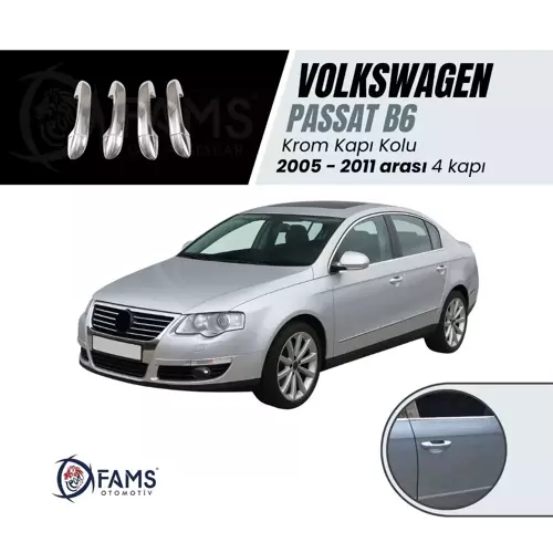Vw Passat B6 Krom Kapı Kolu 4 Kapı 2005-2011 Arası P. Çelik