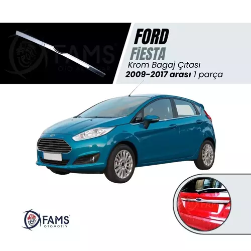 Ford Fiesta Krom Bagaj Çıtası 2009-2017 Arası P. Çelik