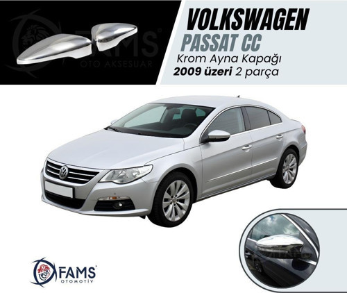 Vw Passat Cc Krom Ayna Kapağı 2 Prç. 2009 Üzeri P. Çelik