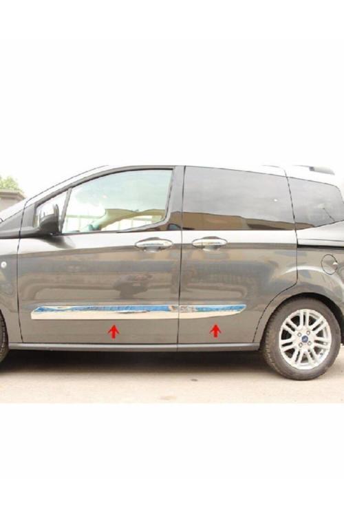 Ford Tourneo Courier Krom Yan Kapı Çıtası 4 Prç. 2014-2023 P.çelik