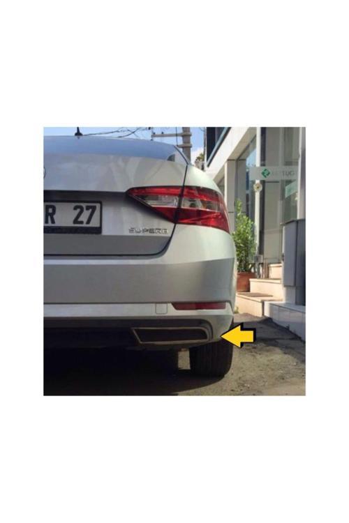 Skoda Superb Krom Difüzör Egzoz Çıkışı 2015-2019 Arası P. Çelik