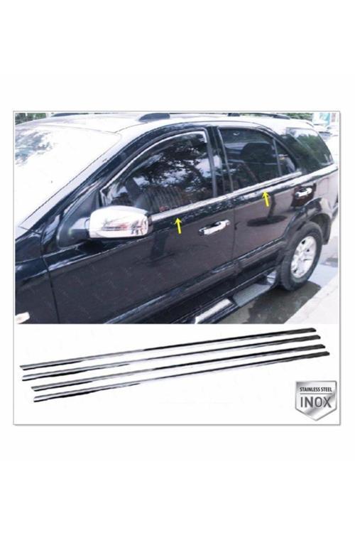 Kia Sorento Krom Cam Çıtası 4 Prç 2002-2009 Arası P.çelik