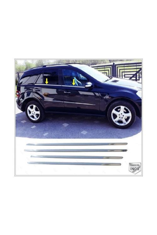 Mercedes ml W164 Krom Cam Çıtası 4 Parça 2005-2011 Arası Paslanmaz Çelik