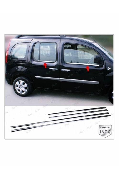 Renault Kangoo Krom Cam Çıtası 4 Prç. 2008 Üzeri P. Çelik