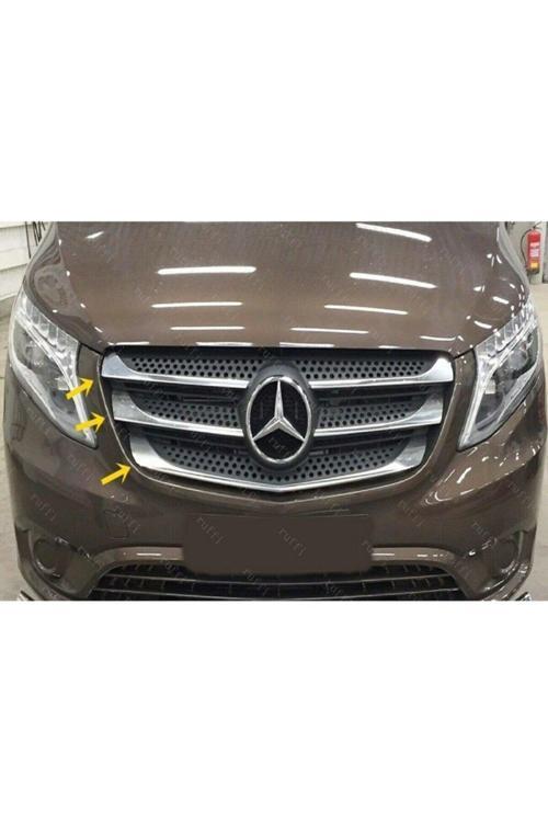Mercedes Vito W447 Krom Ön Panjur 5 Prç. 2014-2019 arası uyumlu