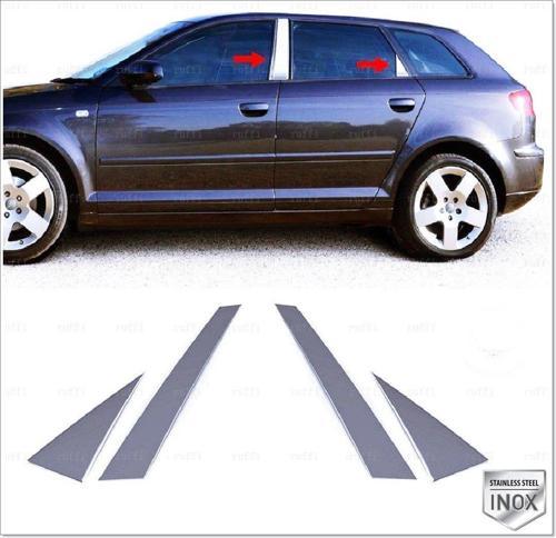 Audi A3 8P Kapı Direği Seti 2003 - 2013 arası 4 parça Paslanmaz Çelik