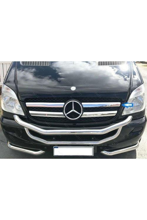 Mercedes Vito W639 Krom Ön Panjur 4 Prç. 2010-2014 P. Çelik